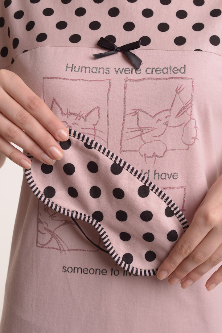 Фото товара 21352, ночная сорочка + маска для сна!